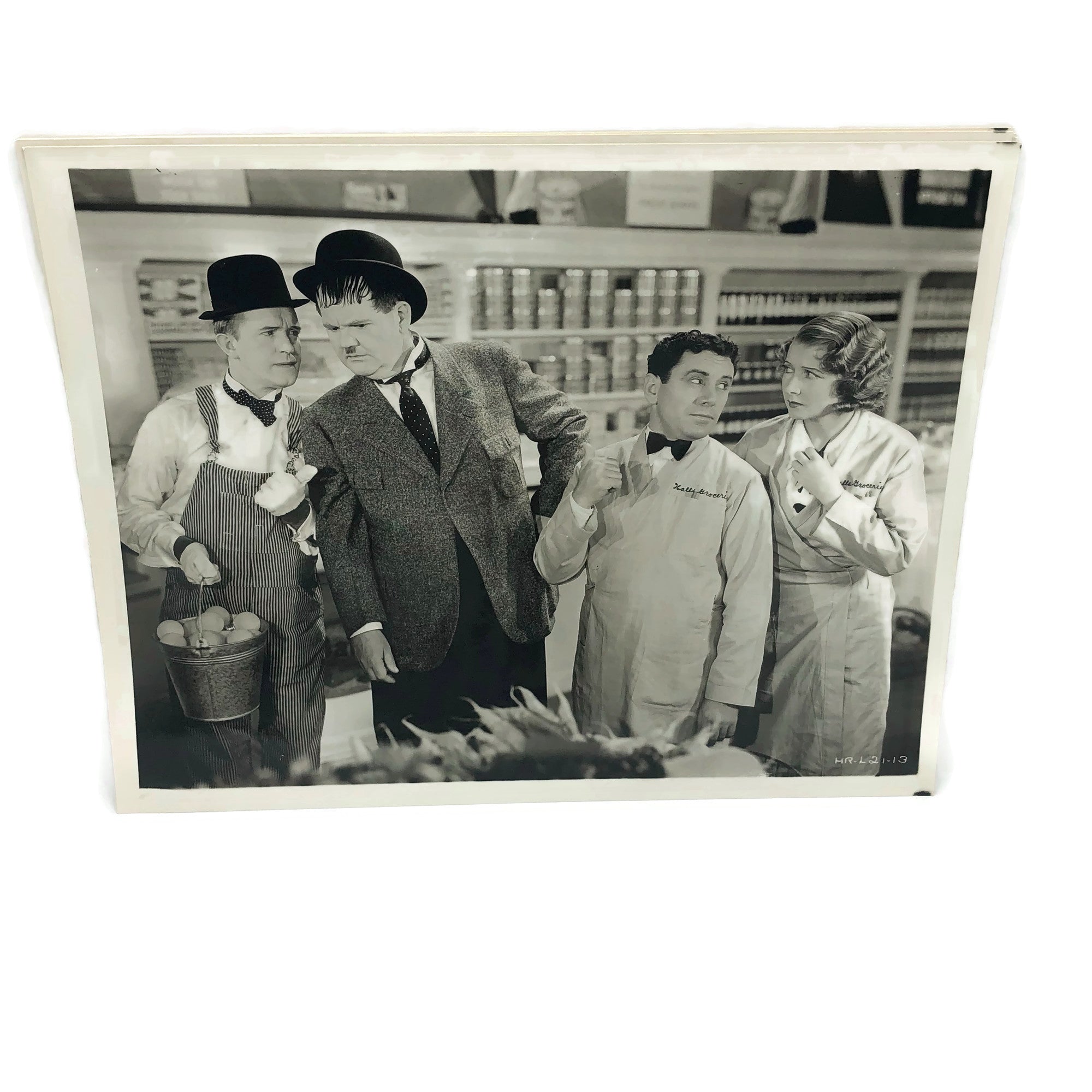 Vintage New Mint Condition Laurel & Hardy Stills From Tit For Tat