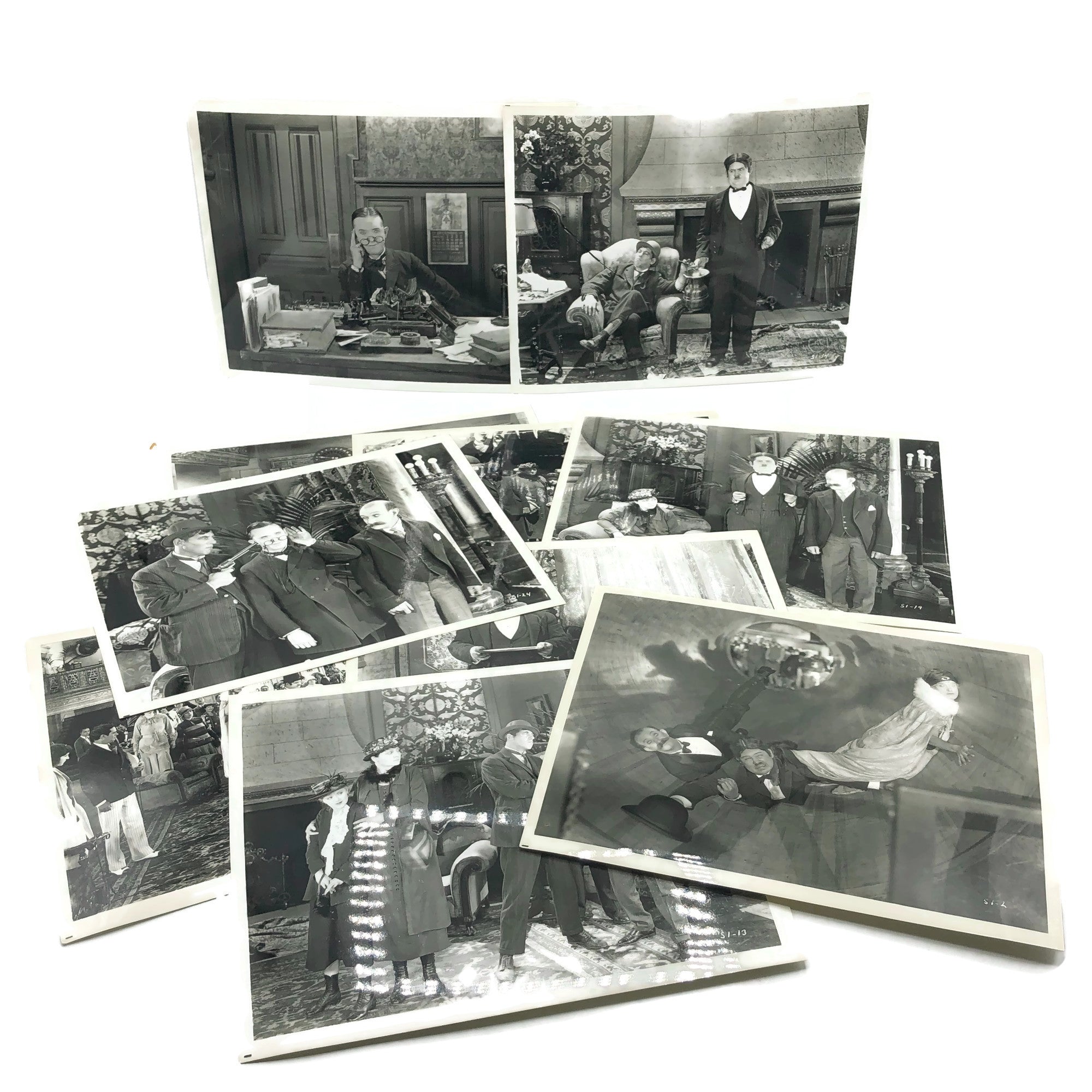 Vintage New Mint Condition Laurel & Hardy Stills From Sugar Daddies