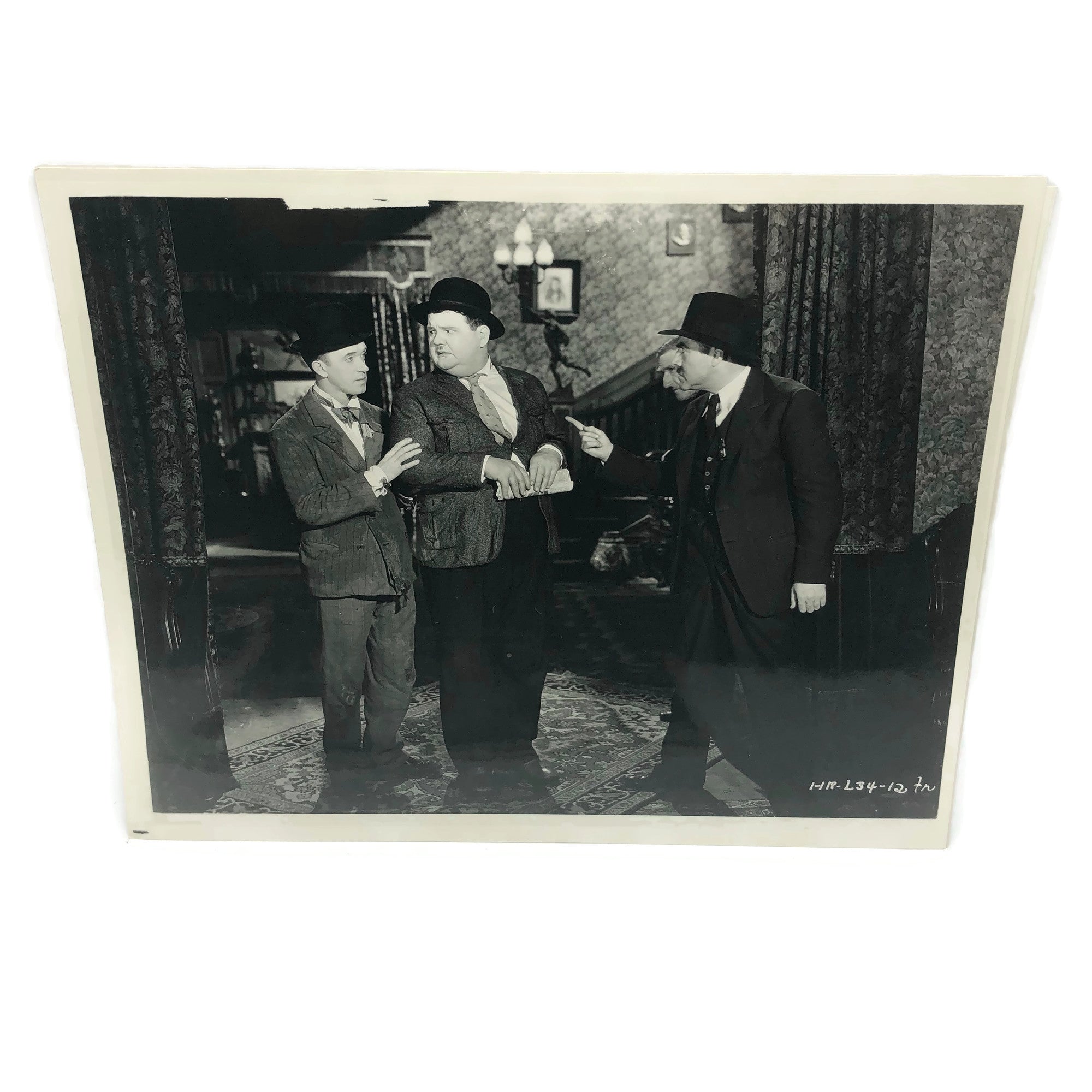 Vintage New Mint Condition Laurel & Hardy Stills From Murder Case