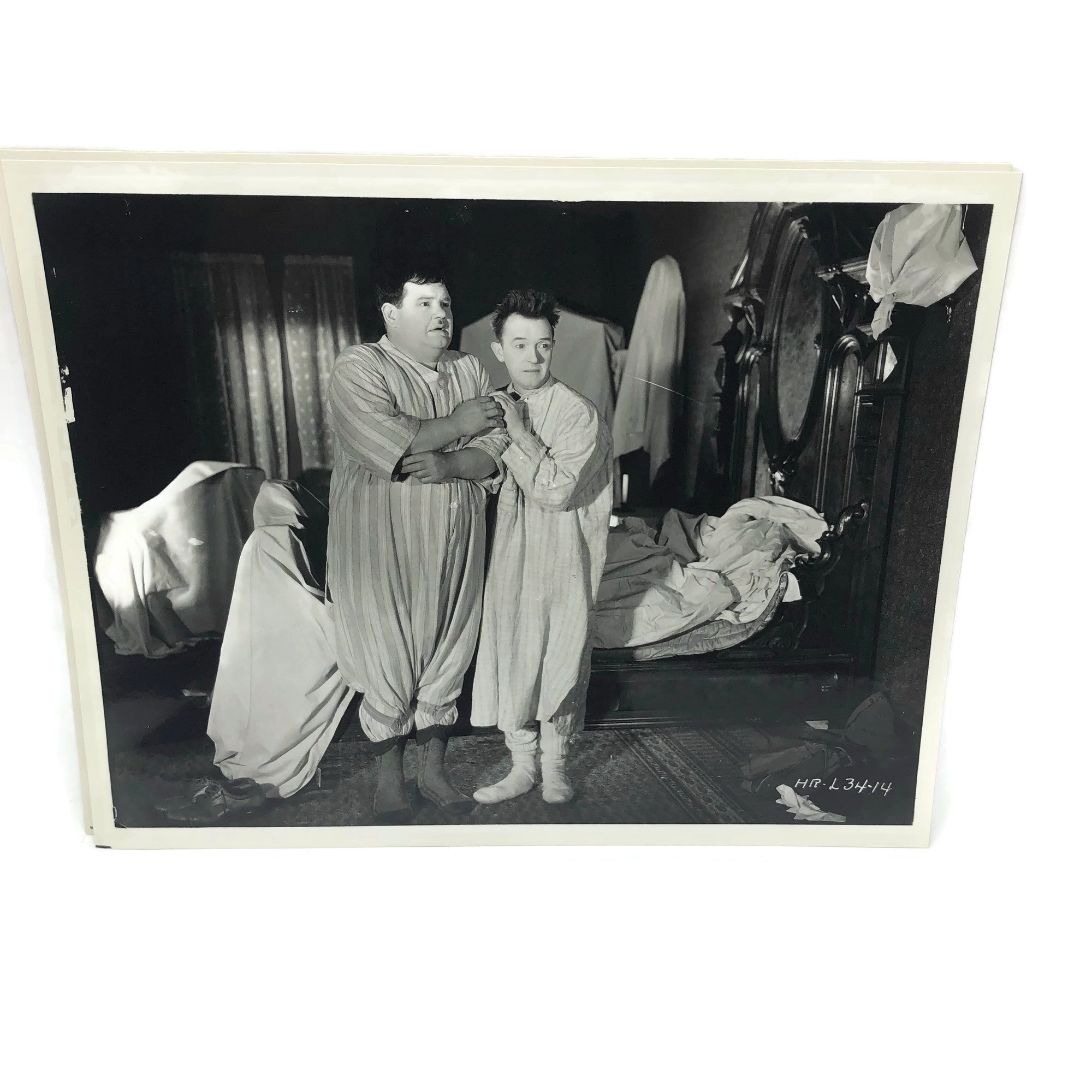 Vintage New Mint Condition Laurel & Hardy Stills From Murder Case