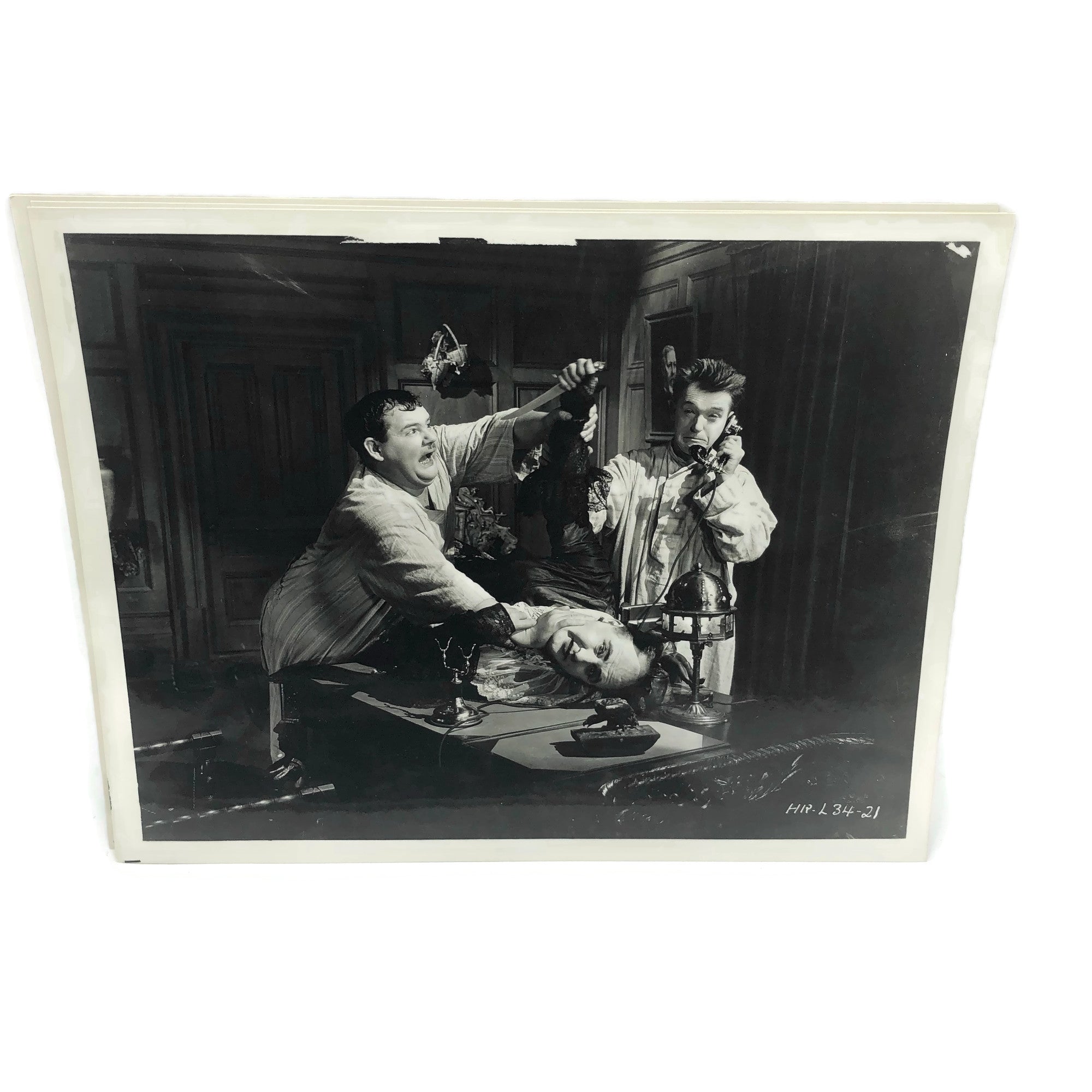 Vintage New Mint Condition Laurel & Hardy Stills From Murder Case
