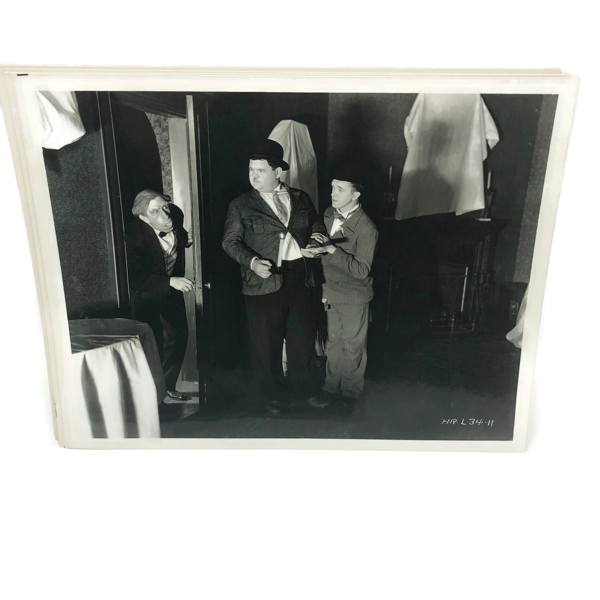 Vintage New Mint Condition Laurel & Hardy Stills From Murder Case
