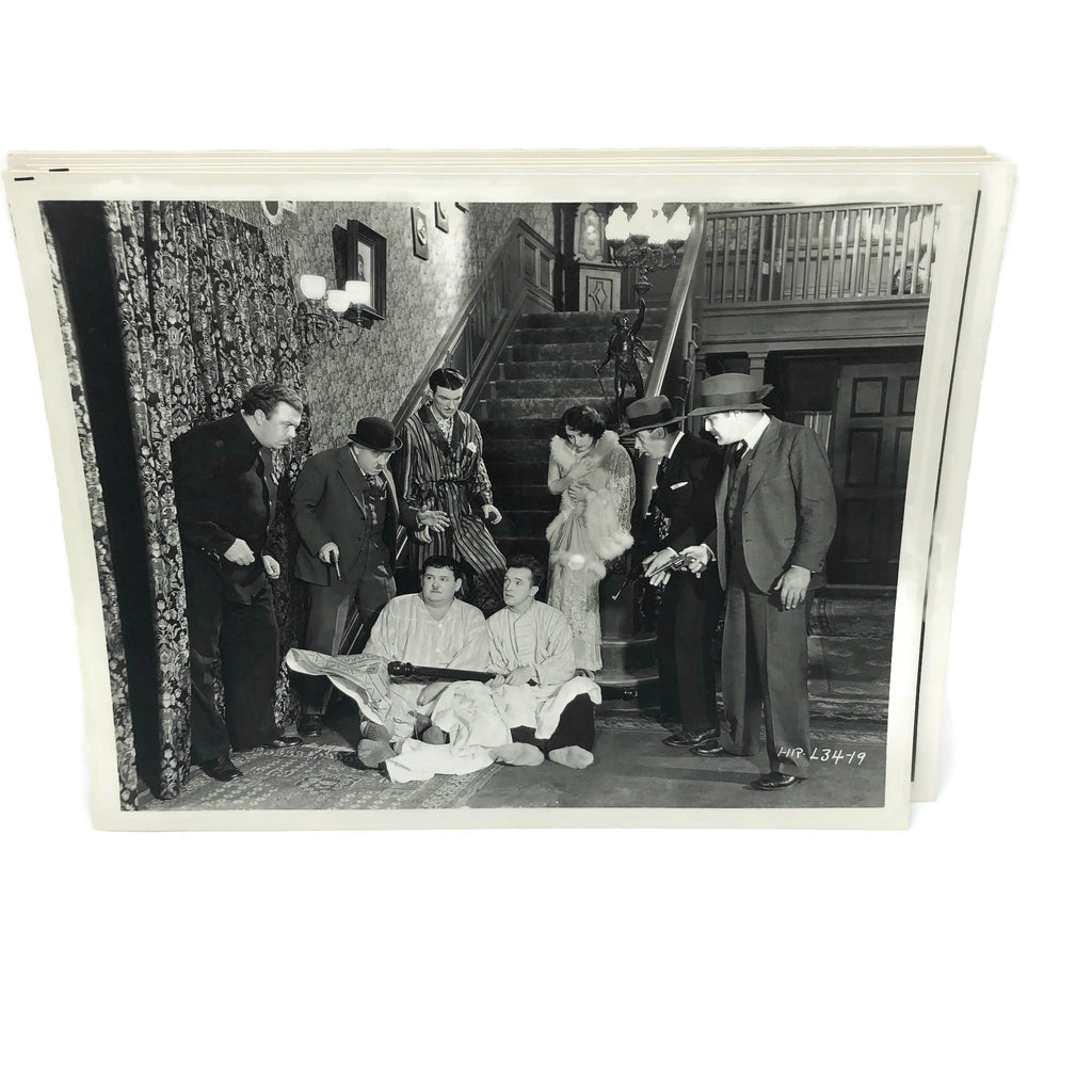 Vintage New Mint Condition  Laurel & Hardy Stills From Murder Case