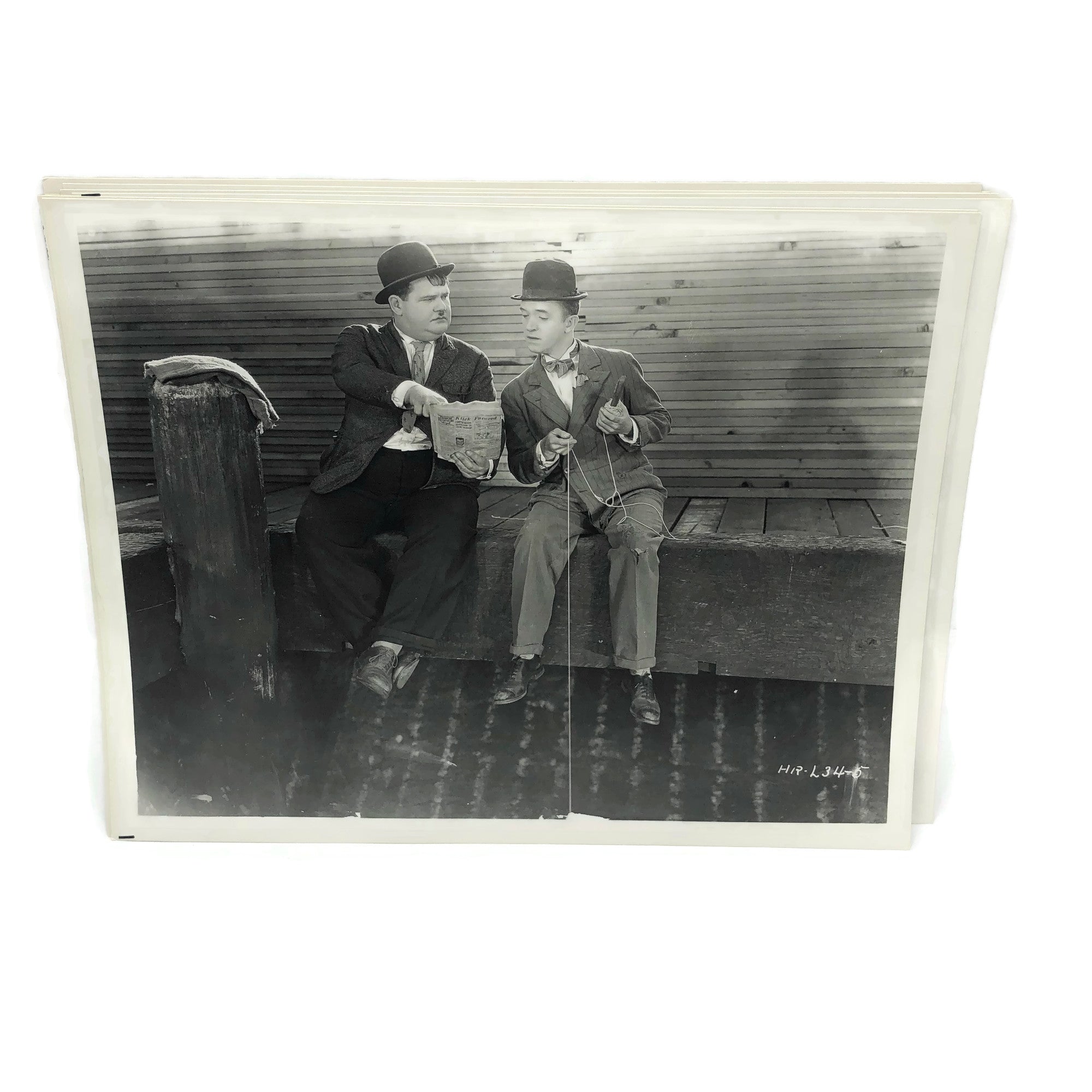 Vintage New Mint Condition Laurel & Hardy Stills From Murder Case