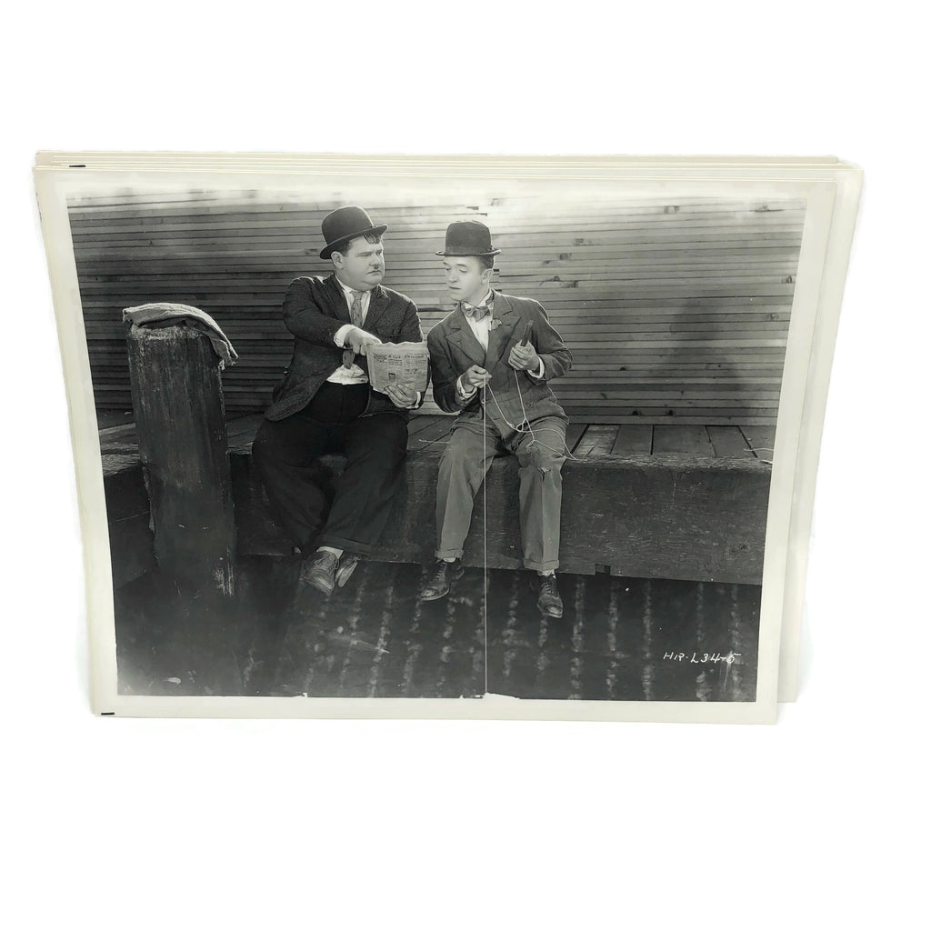 Vintage New Mint Condition  Laurel & Hardy Stills From Murder Case