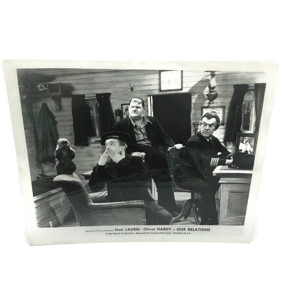 Vintage New Mint Condition  Laurel & Hardy Stills From Our Relations