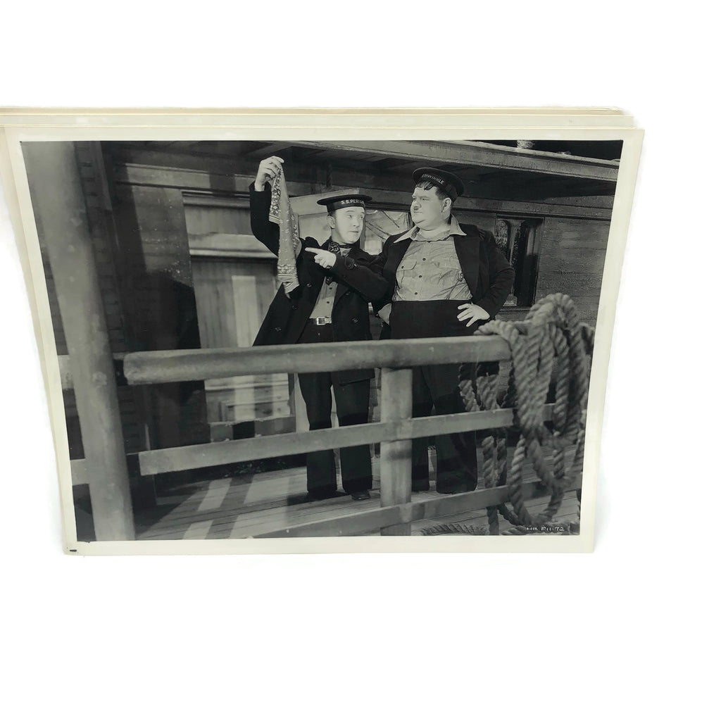 Vintage New Mint Condition  Laurel & Hardy Stills From Our Relations