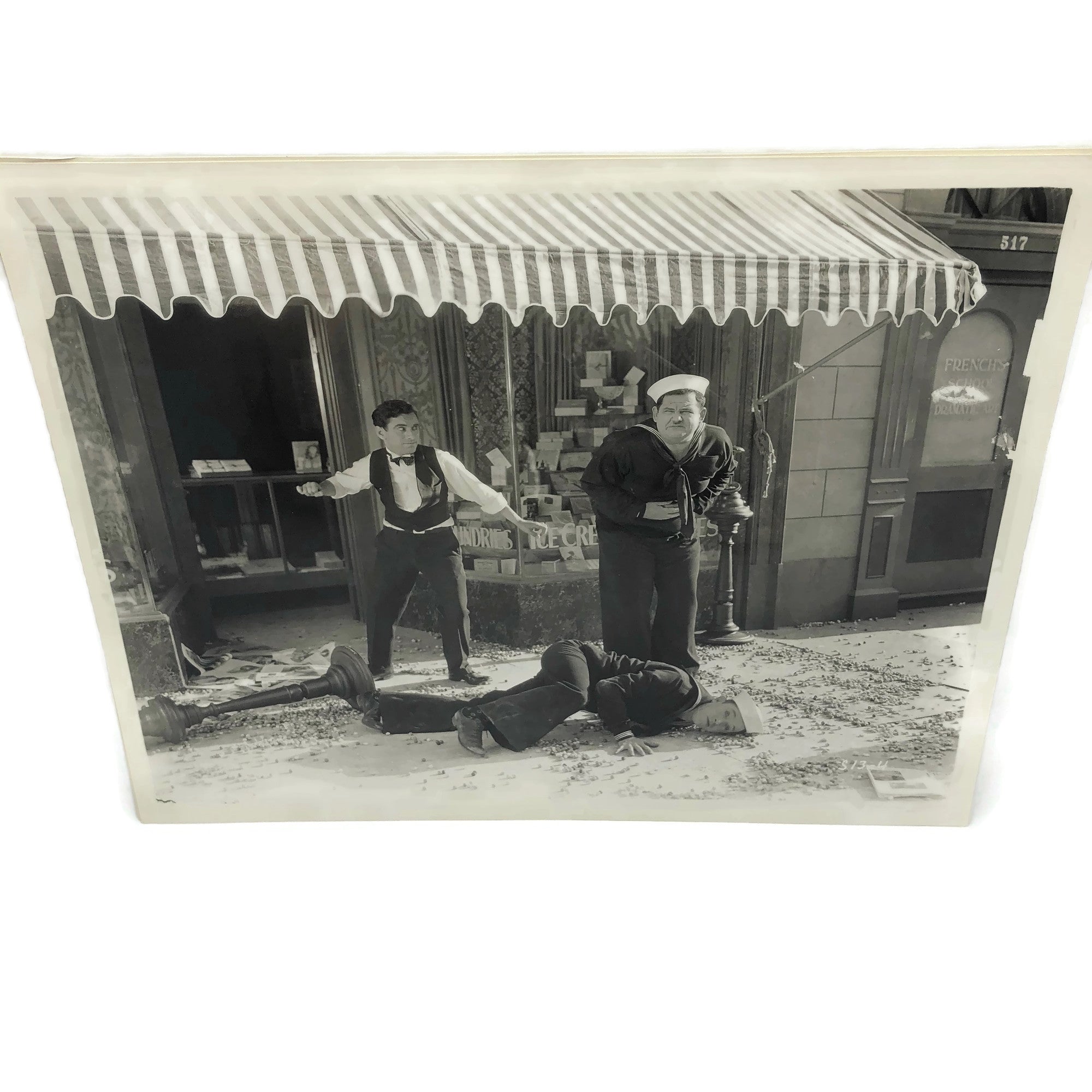 Vintage New Mint Condition Laurel & Hardy Stills From “Two Taps”