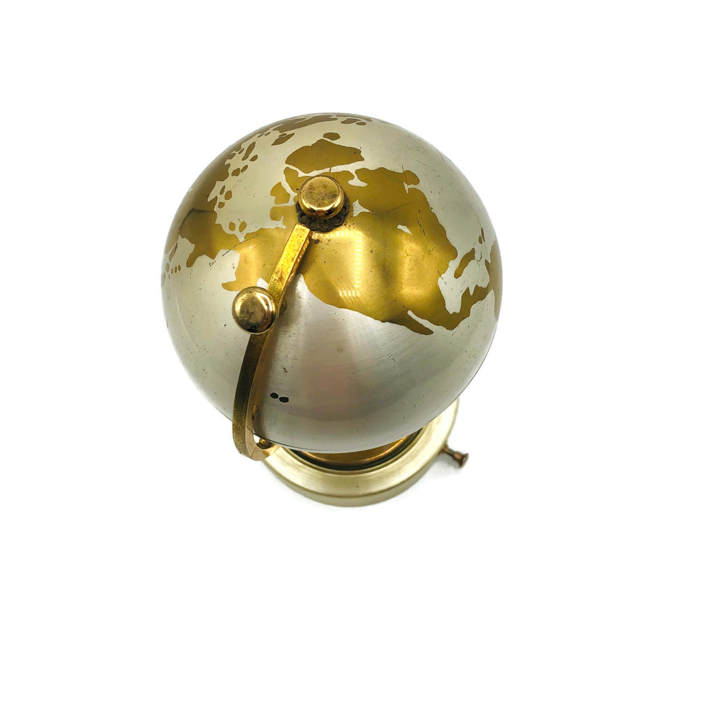 Vintage Wind Up Rotating Globe Musical Cigarette Dispenser