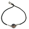 Rebel Nell Graffiti Art Metal Accent Cord Bracelet