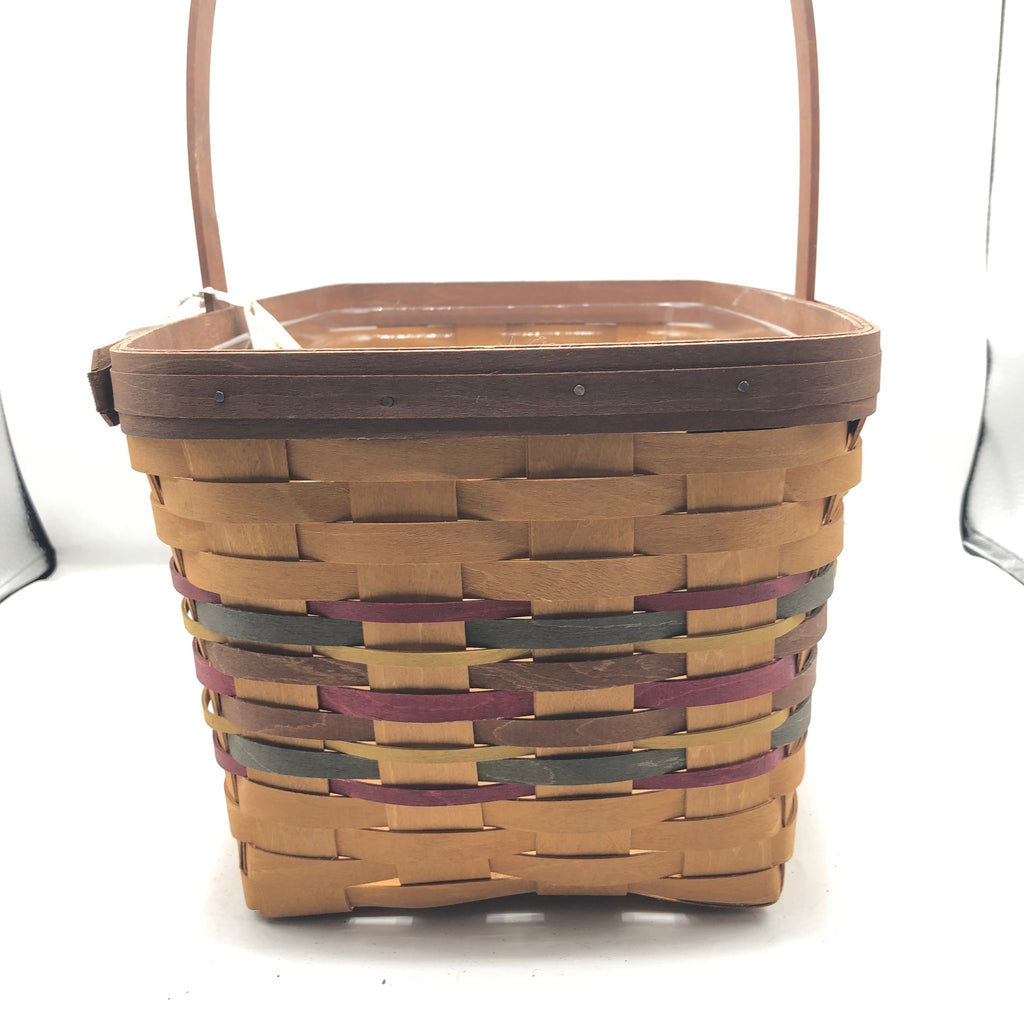 Multi Color Hand Woven Longaberger Celebration of Family Basket