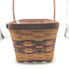 Multi Color Hand Woven Longaberger Celebration of Family Basket