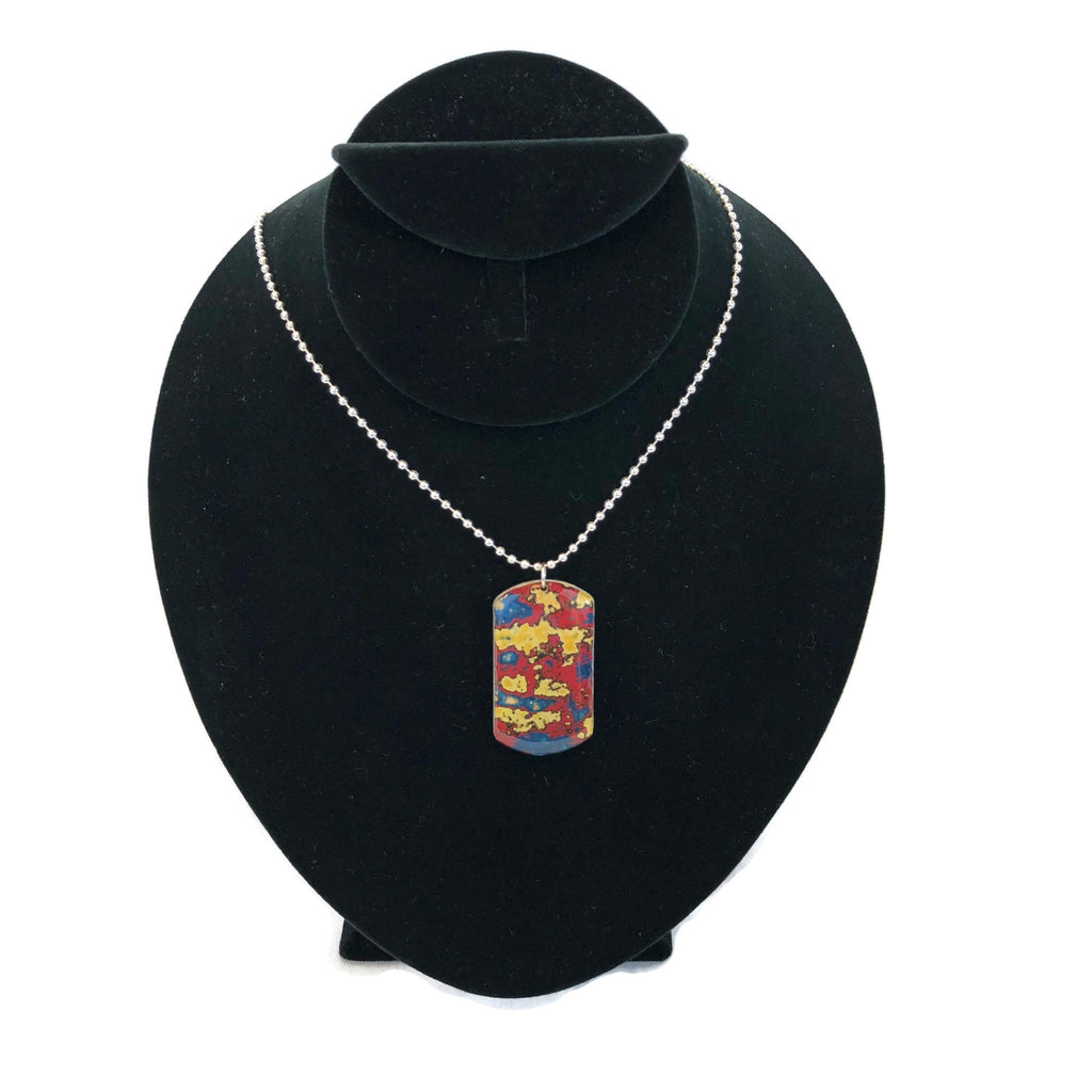 Rebel Nell Graffiti Art Dog Tag Style Necklace