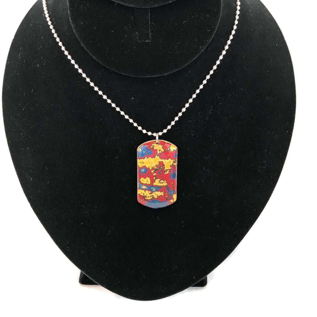 Rebel Nell Graffiti Art Dog Tag Style Necklace