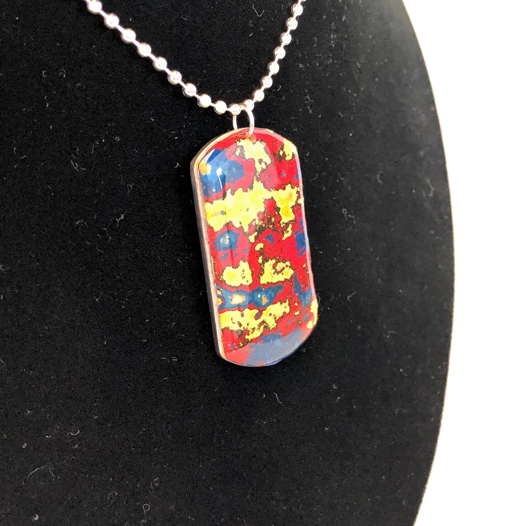 Rebel Nell Graffiti Art Dog Tag Style Necklace