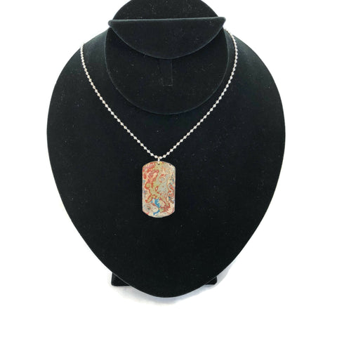 Rebel Nell Graffiti Art Dog Tag Style Necklace