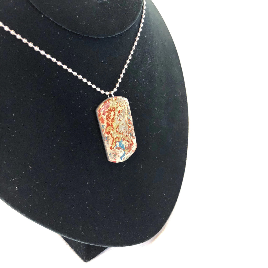 Rebel Nell Graffiti Art Dog Tag Style Necklace