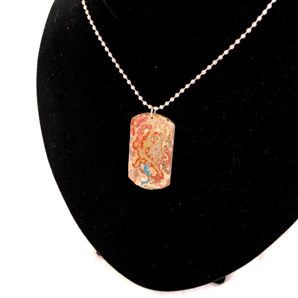 Rebel Nell Graffiti Art Dog Tag Style Necklace