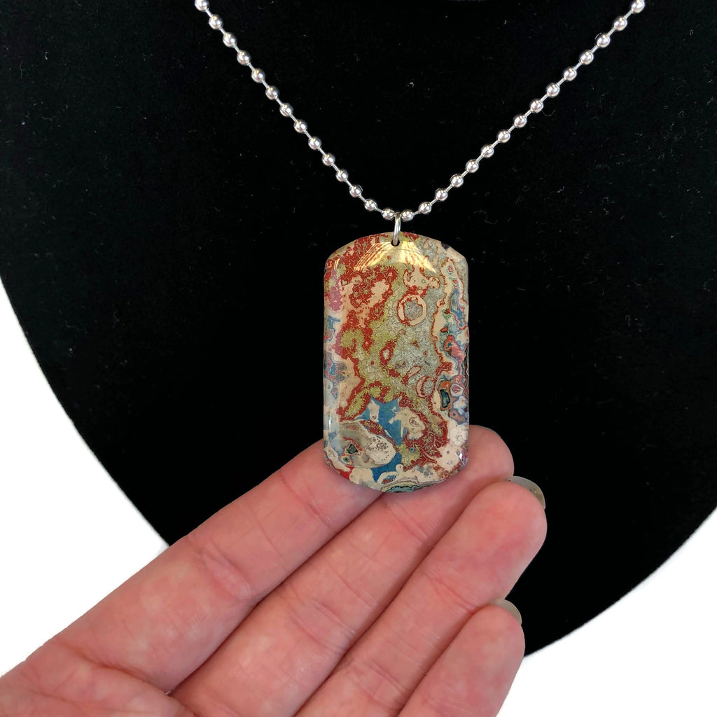 Rebel Nell Graffiti Art Dog Tag Style Necklace