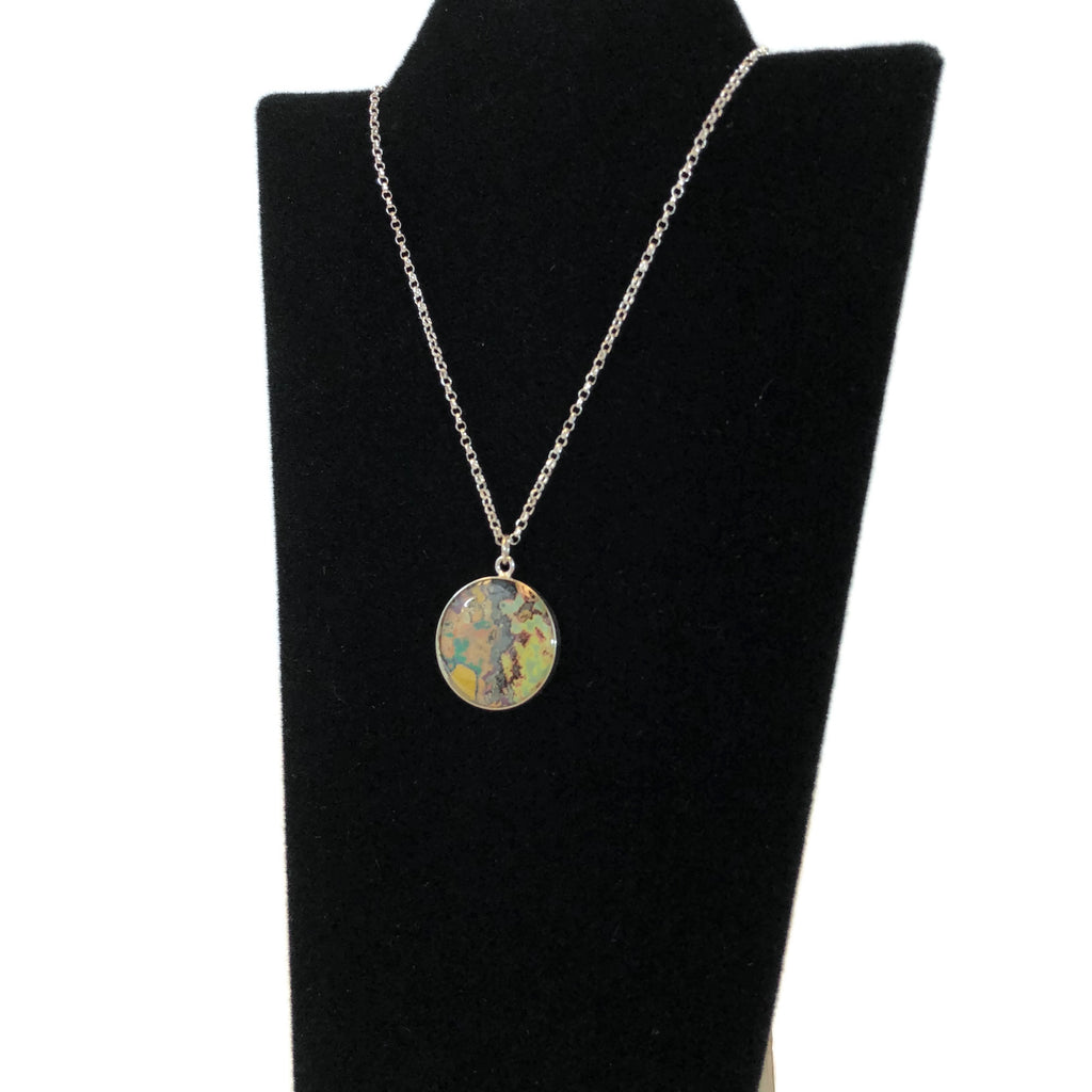 Rebel Nell Sterling Silver Graffiti Art Necklace