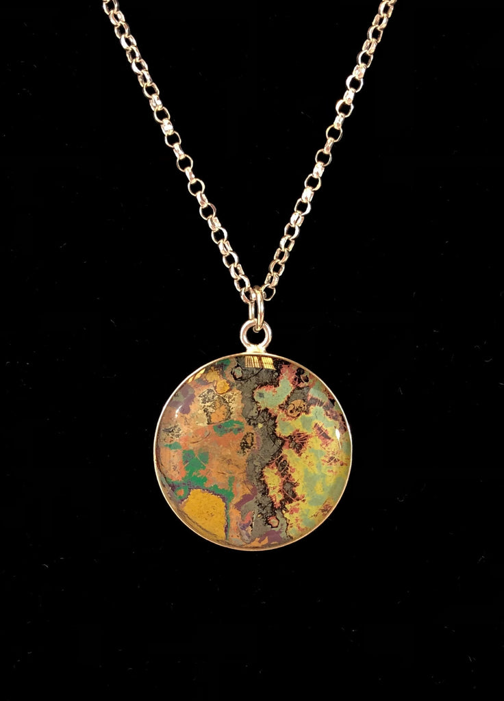 Rebel Nell Sterling Silver Graffiti Art Necklace