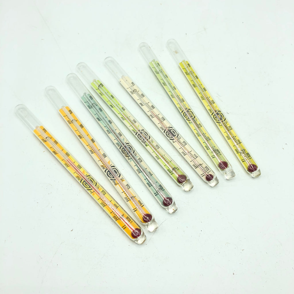 Vintage Lot of 8 Swizzle stick thermometers