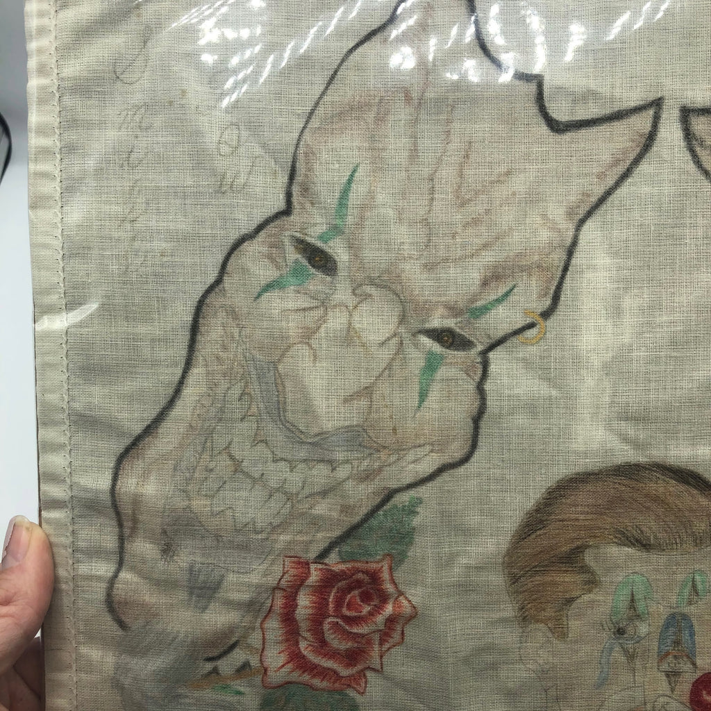 Vintage Comedy and Tragedy Prison Art Handkerchief