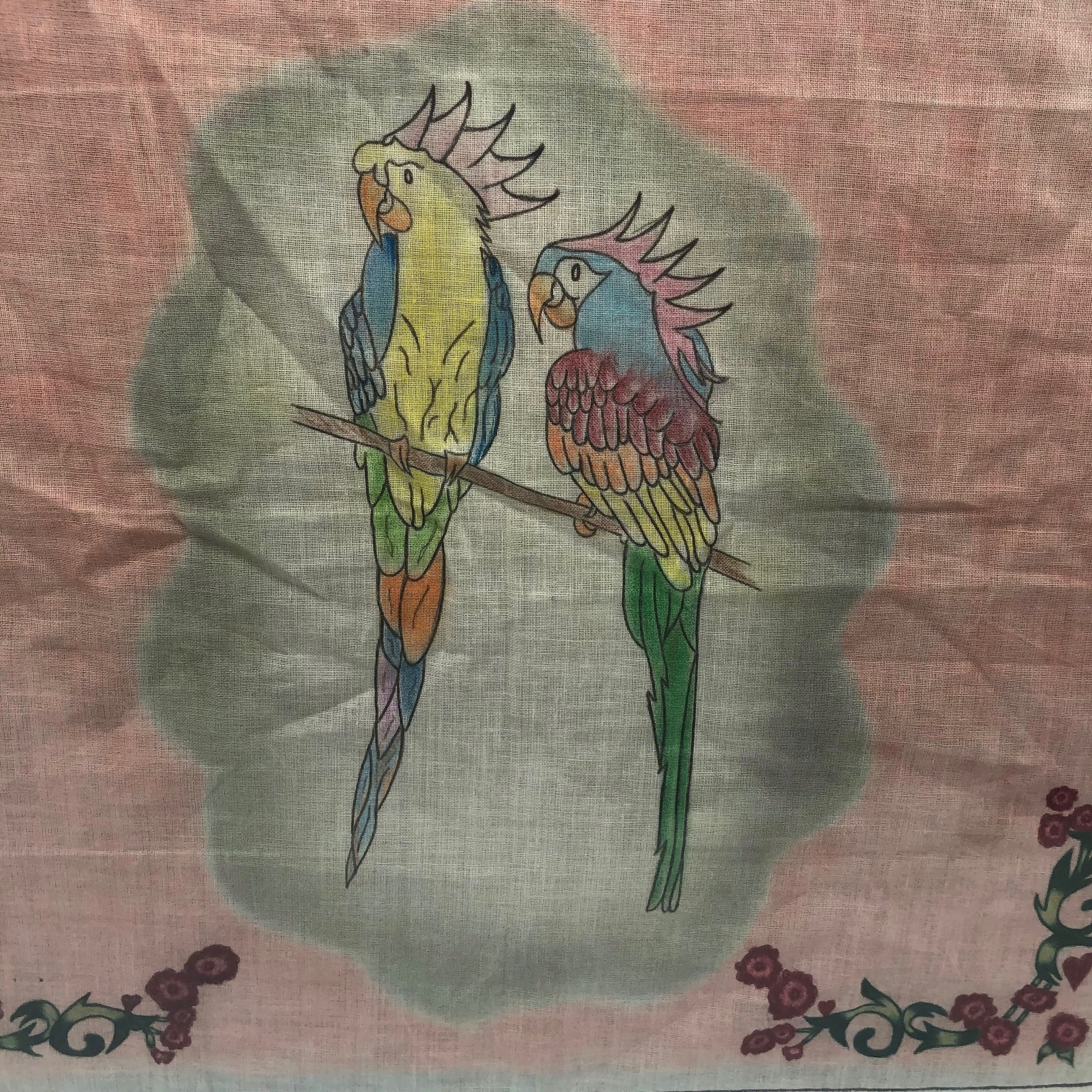Vintage Prison Art Handkerchief
