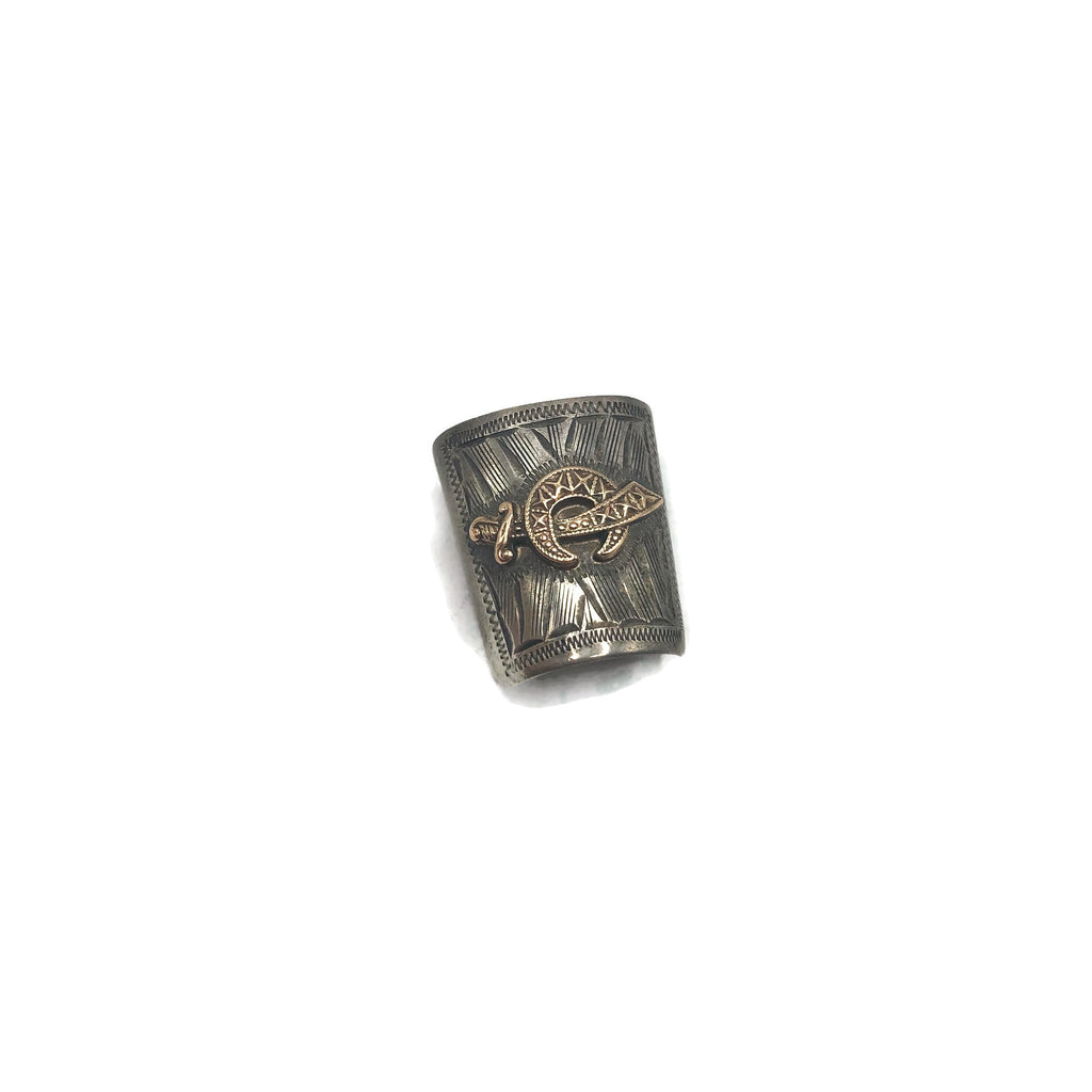 Vintage Sterling Silver Shriners Bolo Neckslide Charm