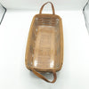 Vintage Longaberger Handwoven Basket with Leather Handles