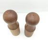Vintage Mid Century Modern Teak Salt & Pepper Shakers