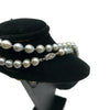 Vintage Gray Baroque Pearl Necklace W/ 14K Clasp