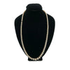 Vintage Graduated Cultured Pearl Necklace W/ Silver Clasp