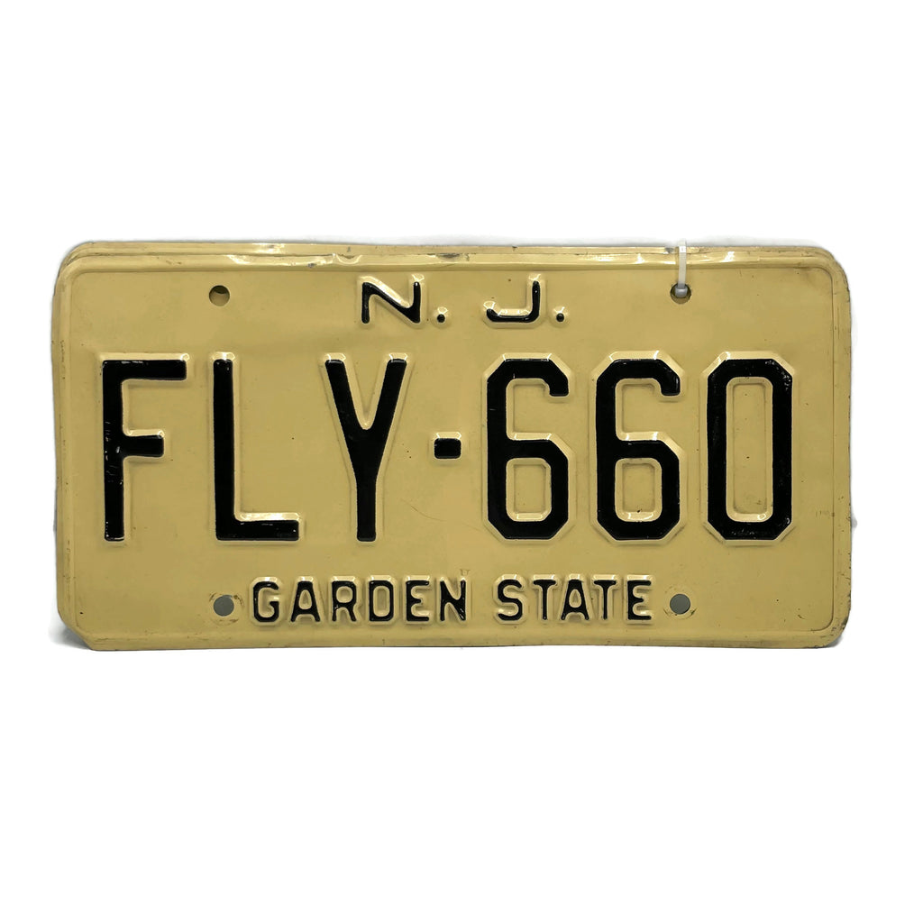 Pair Of Vintage New Jersey License Plates