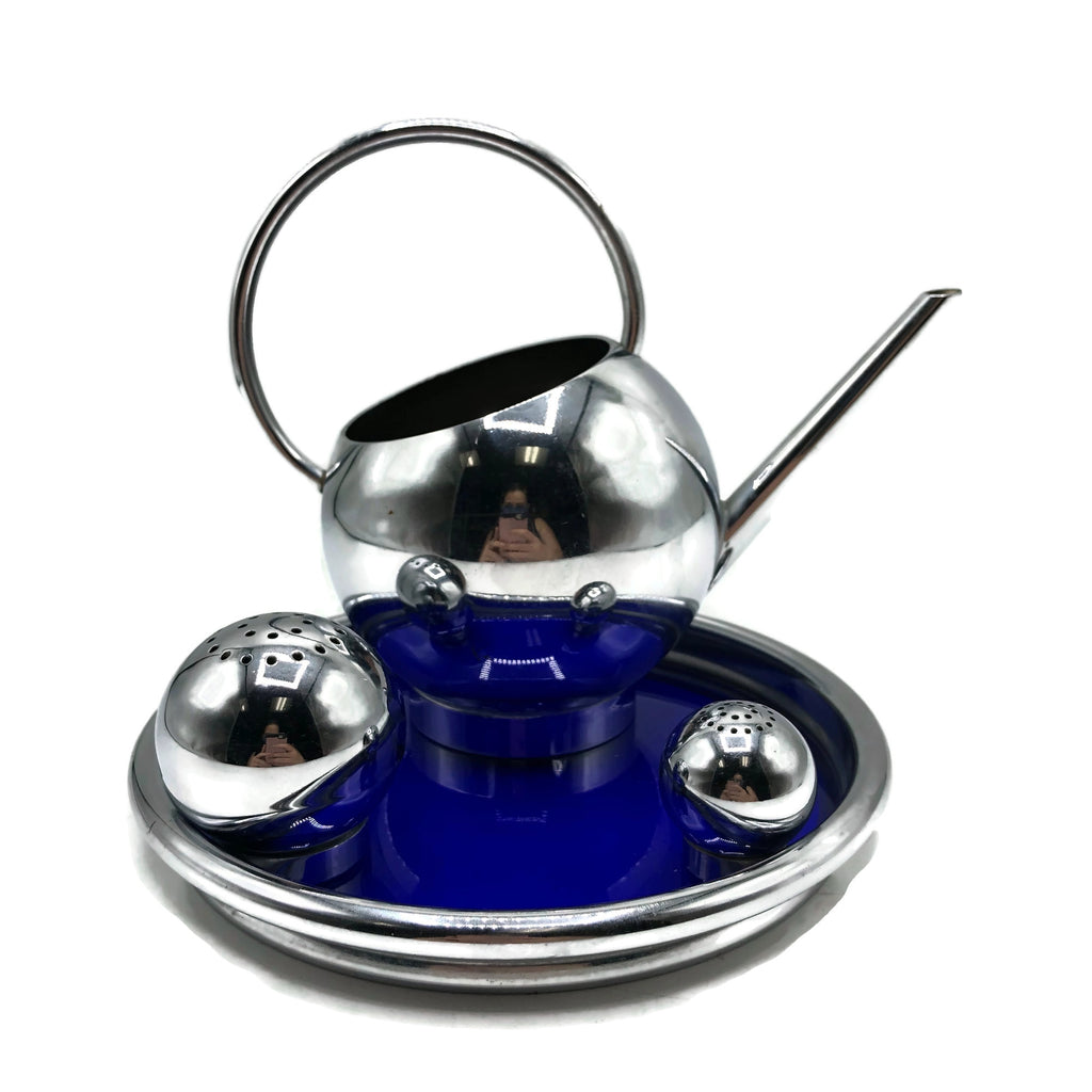 Vintage Rare Chase Art Deco Chrome Pancake Set