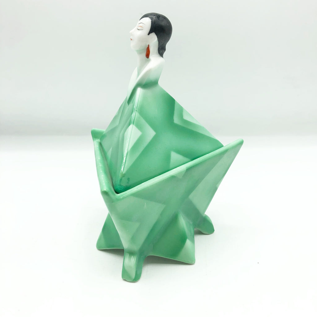 Rare Art Deco Bavaria Boudoir Powder Box