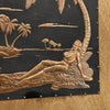 Vintage Copper Hawaiian Embossed Relief Picture