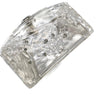 Vintage Clear Carved Lucite Rhinestone Clutch Purse
