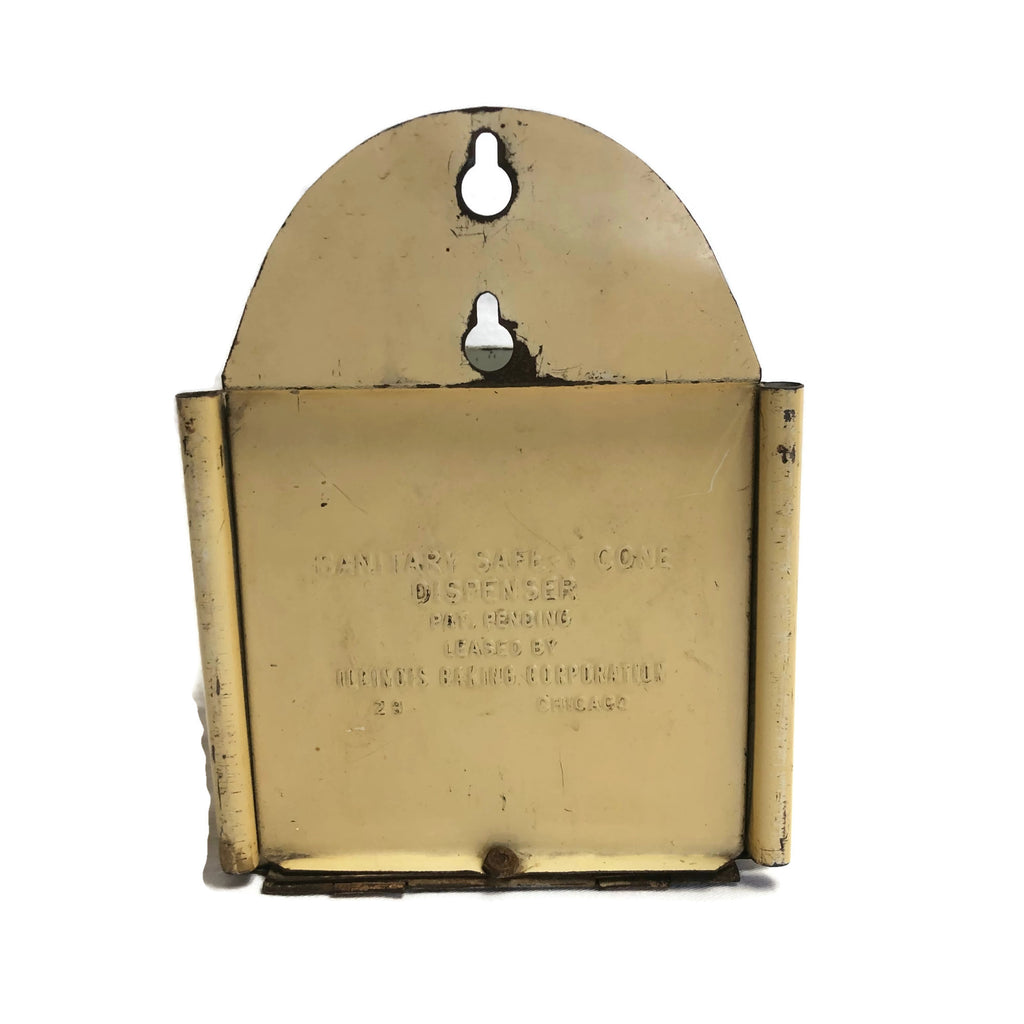 Vintage 1930’s Ice Cream Cone Dispenser Tin Litho