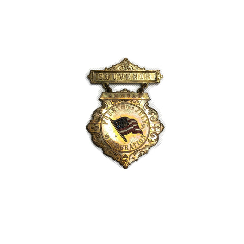 Antique 1890’s 4th Of July Pin