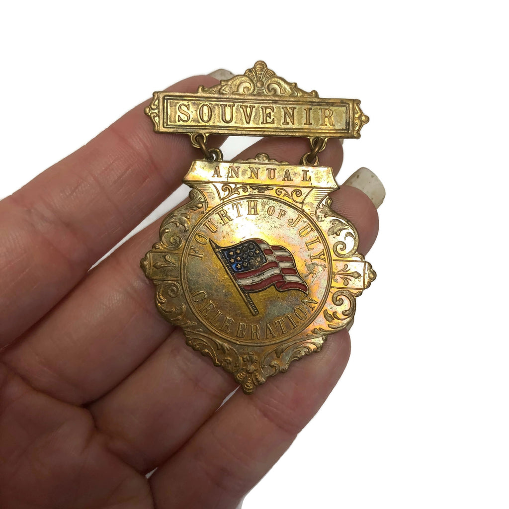 Antique 1890’s 4th Of July Pin