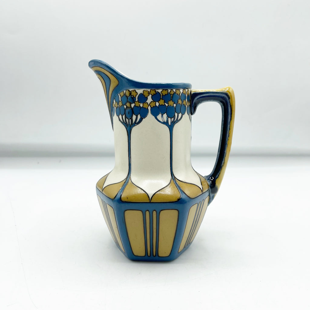 Vintage Rare Mettlach Cream & Sugar Set