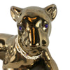 Vintage 1960’s Gold Tone Ceramic Reclining Panther Figurine