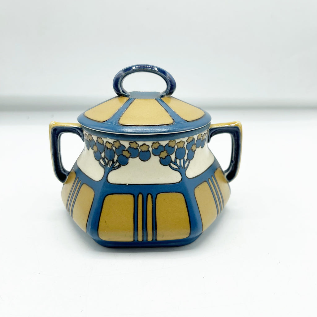 Vintage Rare Mettlach Cream & Sugar Set