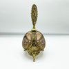 Vintage Hollywood Regency Glass & Metal Perfume Bottle