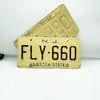 Pair Of Vintage New Jersey License Plates