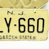 Pair Of Vintage New Jersey License Plates