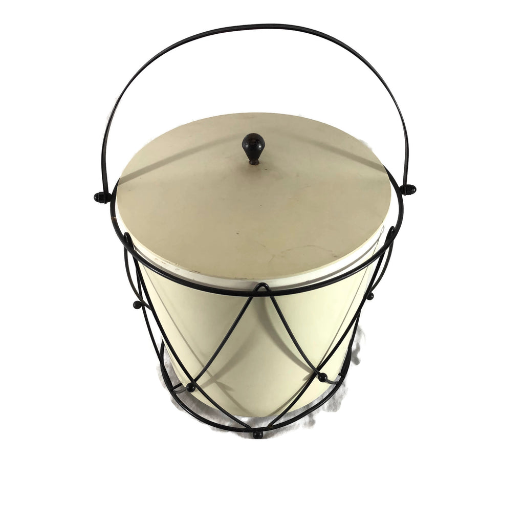 Vintage Mid Century Modern 1960’s Drum Ice Bucket