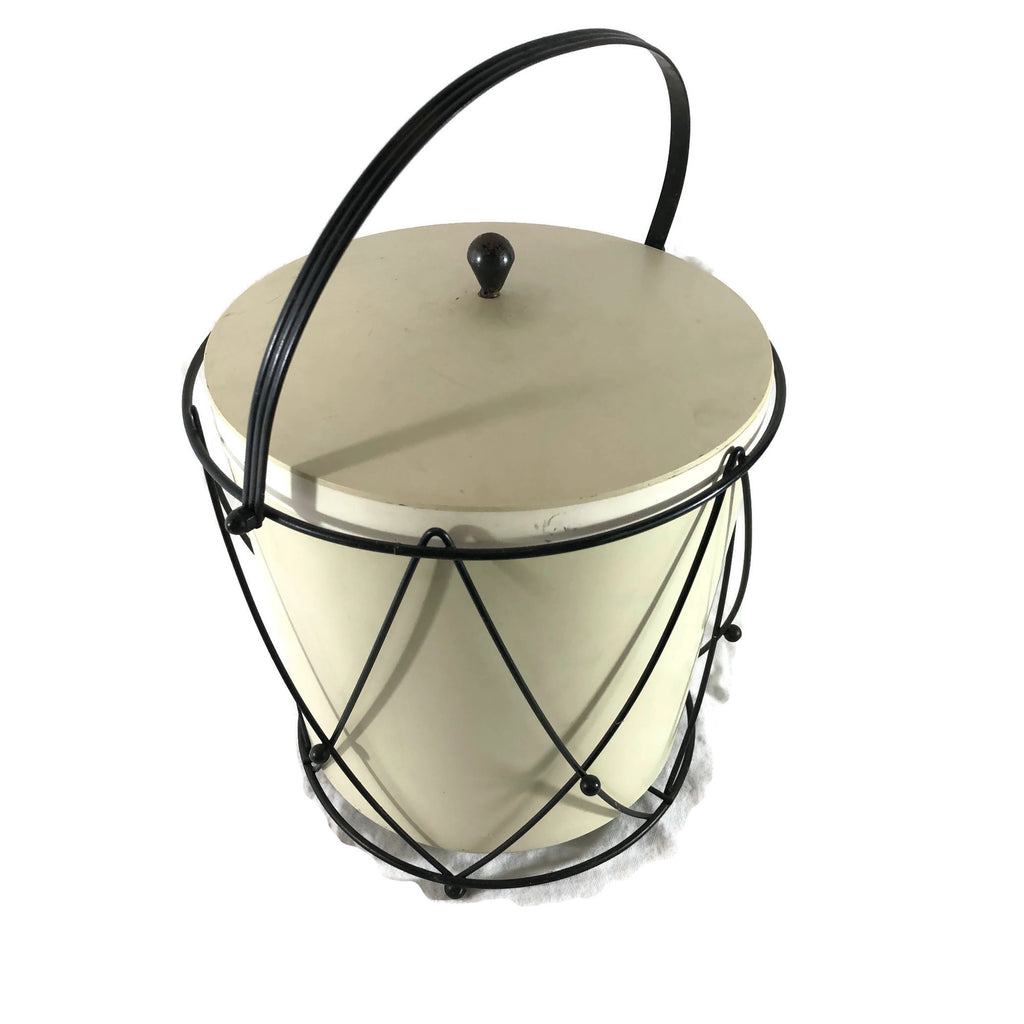 Vintage Mid Century Modern 1960’s Drum Ice Bucket