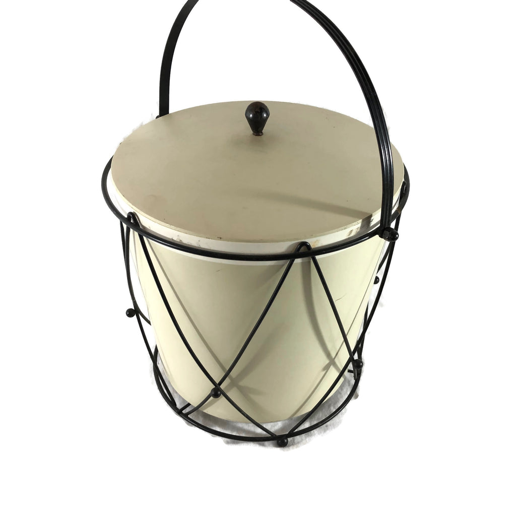 Vintage Mid Century Modern 1960’s Drum Ice Bucket